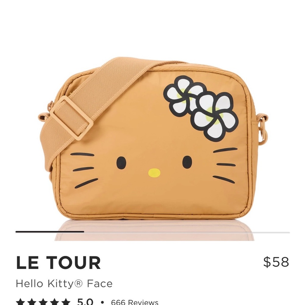 ALOHA Collection Special Edition Hawaii Hello Kitty Face Crossbody Bag